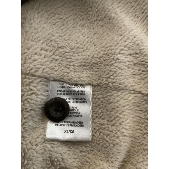 Levi’s Light Green Heavy Weight Fleece Lined Button Up Shirt Mens Size XL - Picture 7 of 7